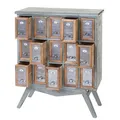 Mendler Apotheker-Schrank HWC-A43, Kommode, Tanne Holz massiv Vintage Shabby-Look 94x73x32cm ~ Variantenange 57074