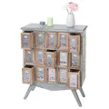 Mendler Apotheker-Schrank HWC-A43, Kommode, Tanne Holz massiv Vintage Shabby-Look 94x73x32cm