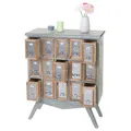 Apotheker-Schrank HWC-A43, Kommode, Tanne Holz massiv Vintage 94x73x32cm