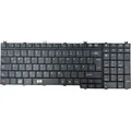 DE - Schwarz Tastatur MATT version kompatibel für Toshiba Satellite L555, L555D - Schwarz