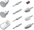 Beurer MP 62 Diamant-Fräser-Set, silberner Kegel, Profi-Maniküre Zubehör