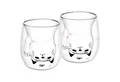 GRÄWE Glas GRÄWE Doppelwandige-Thermogläser, 190ml, 2er Set, Motiv Katze, Glas