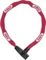ABUS Kettenschloss Catena 6806K – Leichtes Fahrradschloss aus gehärtetem Stahl mit modischem Textilschlauch – Vierkantkette mit ABUS-Sicherheitslevel 6 – 85 cm – Pink