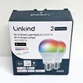 Linkind Matter Smart RGBTW Glühbirne, E27 Lampe Alexa, 45 Szenen & Musiksync, 16