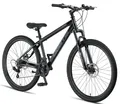Licorne Bike Thunder Premium Mountainbike in 20, 24, 26, 27.5 und 29 Zoll Fahrrad für Mädchen Jungen Herren und Damen Discbremse (Schwarz, 27.5 Zoll)