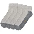 Camano Unisex Sport Quarter 4er Pack, Größe:39-42, Farbe:Grey (0010)