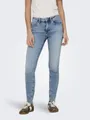 ONLY Bequeme Jeans ONLBLUSH MID SKIN ANK RW DNM CRO349