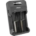 ANSMANN Akku Ladegerät mit LED für 1-2 NiMH Akkus & Li-Ion 3,6V/3,7V - Schwarz