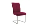Niehoff MĂ¶bel Indoor Niehoff Colorado Schwingstuhl Gestell Edelstahl flach, Microfaser Nirvana rot 4051781309581