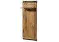 Massivmoebel24 Wandgarderobe RAILWAY (Wandgarderobe Mango 59x32x145 natur lackiert RAILWAY #1009), Wandgarderobe Mango 59x32x145 natur lackiert RAILWAY #1009