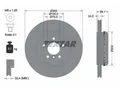 TEXTAR Bremsscheibe 92253925 zweiteilig 345mm 24mm für BMW