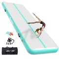 AKSPORT Air Matte Track Tumbling Matte,3/4/5/6m Aufblasbar Gymnastikmatte Turnmatte Tumbling Matten 10/20cm hoch mit Luftpumpe für Zuhause/Taumel/Turnhalle/Ausbildung/Cheerleading