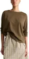 Marc OߴPolo Denim Damen Langarmshirt mit U-Boot-Ausschnitt Relaxed Fit, Braun (Hazelnut Brown), S