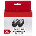 PG-545XL 545 XL Schwarz Druckerpatronen für Canon PG 545 XL 545XL, für Canon Pixma TS3450 MG2550S MG2555S TR4550 TR4551 TS3150 TS3151 MG2950 MG3050 MX490 MX495 iP2850 MG2450 MG3053 Druckers (2er-Pack)
