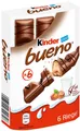 Ferrero Kinder Bueno - 6 Riegel - Schokolade Schokoriegel - 129 Gramm