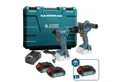 Könner & Söhnen Akku-Schlagbohrschrauber KS IDISD 20V SET 2, (Schlagbohrmaschine und Schlagschrauber zum Bohren, Befestigen und für Reparaturarbeiten zu Hause), komplett mit 2×2Ah 20V Akkus und Ladegerät im Koffer.