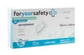 FORYOURSAFETY Wundpflaster wasserfest, Grössen 6x7, 10x10cm, 10x15cm, 10x20cm, sensitiv, Schützen bei Schnittwunden & Kratzern, Pflaster einzeln verpackt, Größe:10x20cm (25er Pack)