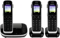 Panasonic Festnetz Telefon-Set KX-TGJ323GB mit 3 Mobilteilen, schnurlos, AB