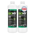 BiOHY Bodenreiniger für Wischroboter Station mit Frischeduft (2 x 1 liter) | Reinigungsmittel Konzentrat für alle Wisch & Saugroboter mit Nass-Funktion | Schaumarm & Streifenfrei | Für alle Böden