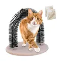 Relaxdays Enthaarungsbogen Katze Fellpflegebogen mit Borsten