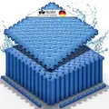 tillvex® Pool Bodenschutzmatte 12 Stück | Unterlegmatte für Pool & Planschbecken | Poolmatte Bodenmatte Outdoor | Poolunterlage Bodenschutz Matten wärmeisolierend | Whirlpool Bodenfolie weich