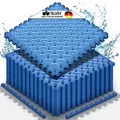 tillvex Pool-Bodenschutzfliese Bodenschutzmatte, Unterlegmatte für Pool & Planschbecke, Pool Bodenschutzmatte, Unterlegmatte für Pool & Planschbecken, 12-St., Whirlpool Bodenfolie weich, Blau