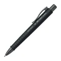 FABER-CASTELL Kugelschreiber POLY BALL Urban All Black, Schreibfarbe: blau, 1 St