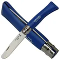 Opinel No 07 Kindermesser Taschenmesser abgerundete Klinge Buchenholzgriff blau