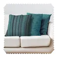NOVELY® MALCHIN Kissenhüllen im 3er-Set für Dekokissen (40 x 40 cm) in Baumwoll-Optik, ohne Füllung, mit verdecktem Reißverschluss | Farbe: 17 Petrol