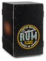 Originelle XDrum Design-Cajon "Caribbean Rum" mit Vintage-Aufdruck und Bass Port