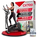 Sportstech Crosstrainer CX700 Fitnessgeräte für Zuhause mit 24kg Schwungmasse | Ellipsentrainer bis 120kg mit 24 Widerstandstufen | Innovative LED Technologie | Bluetooth, App-Steuerung & Pulssensor