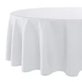 Tischdecke Wien Home, Moderne Tischwäsche mit Fleckschutz für das ganze Jahr, weiß, 160x220 cm oval