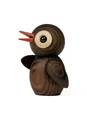 Spring Copenhagen Trendy (Thermo Ash) - Stilvolle Holzfigur | Deko-Vogel | 6.5 x 4.5 x 4.2 cm | Wohnzimmer-Schmuck | Holz (FSC-Thermoesche) | Holzfigurinen Kollektion | Design von Chresten Sommer