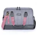 Milk&Moo Wickeltasche, groß, gepolstert, für Baby-Pflege, Reisetasche, Krankenhaustasche, wasserdicht, veganes Leder, isolierte Taschen, Schultertasche, anthrazit, Large