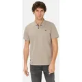 camel active Poloshirt mit Kontrastdetails Kurzarm Shirts_Poloshirt beige 5XL (64)