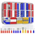 Steckverbinder, Kabelklemme Set, 368 Stück, Kupfer, PVC, Farbkodiert, 15 Größen