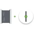 Casanoov - Aluminium-torpaket Veleta 100 X 160 Cm + 2 Pfosten H.190cm Grau