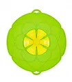 Kochblume das Original, Silikon Überkochschutz für Töpfe und Pfannen, Mikrowellen-Deckel, Spritzschutz und Dampfgar-Aufsatz | (limette, XL | Topfgröße 20-28cm)