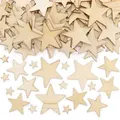Großpackung Sternformen aus Holz  (pro Set 180) Basteln mit Holz