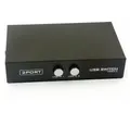 euroharry 2 Port Fach USB 2.0 Sharing Switch Umschalter Schaltkasten Switch Netzwerk-Switch