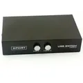 USB Switch USB 2.0 Umschalter 2 fach  in 2x USB B out 1x USB A Mit 2 Kabel