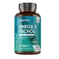 Omega 3 Weichkapseln - 2000mg Fischöl mit 1100mg Omega-3, 660mg EPA & 440mg DHA pro Portion - 240 Omega 3 weich Kapseln - Fish Oil - Frei von Gluten, Gentechnik, Laktose - WeightWorld