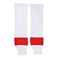 Schanner Unisex Sher-wood Nhl Hockeystutzen, Weiß/Rot, Senior EU