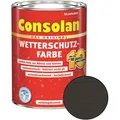 Consolan Wetterschutz-Farbe Galeriegrau 750 ml Holzfarbe Deckfarbe