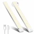 LED-Lichtleiste für die Garderobe, 32 cm, 2 Stück, warmweiß, Bewegungssensor