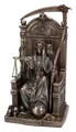 Figuren Shop GmbH Dekofigur Reaper Figur - Santa Muerte auf Thron mit Sense - Veronese Sensenmann