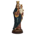 Madonna mit Kind Statue 31 cm – Handbemalte Marienfigur mit Krone Heiligenfigur