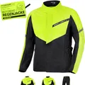 SHIMA HYDRODRY 2.0 Motorrad Regenbekleidung Jacke Wasserdicht Reflektierend Damen Herren Set für Regenkombi Waterproof Regenschutz Atmungsaktiv Motorradkombi (Jacken Unisex, Fluo, XS)