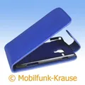 Flip Case Etui Handytasche Tasche Hülle f. Samsung GT-S7562 / S7562 (Blau)