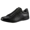 BOSS Sneaker mit BOSS-Markenlabel, Freizeitschuh, Halbschuh, Schnürschuh schwarz 44 EU